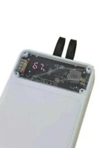 66W Fast Charging 20,000mAh Power Bank with Built-in Cables (White) - Image 5