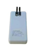 66W Fast Charging 20,000mAh Power Bank with Built-in Cables (White) - Image 4