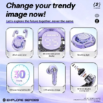 Air39 Wireless Earbuds | Bluetooth 5.3 | Clear Sound | Heavy Bass | Noise Reduction |  LED Display - Random Color - Image 7