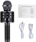 Bluetooth Microphone Karaoke Wireless Microphone Professional Speaker Handheld Microfone Player Singing Recorder Mic WS-858 KTV Microphone and Hifi Speaker - Image 3