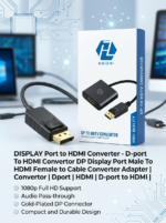 DISPLAY Port to HDMI Converter - D-port To HDMI Convertor DP Display Port Male To HDMI Female Cable Converter Adapter | Convertor | Dport | HDMI | D-port to HDMI |