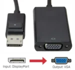 DISPLAY Port to VGA Converter - D-port To VGA Convertor DP Display Port Male To VGA Female Cable Converter Adapter DP-M to VGA-F - Image 2