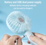 Eternal Classic Portable USB Mini Fan Air Cooler Rechargeable Handheld Bladeless Fan | Multiple Colours - Image 4
