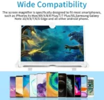 F3 Mobile Screen Magnifier | Enlarged Mobile Screen Amplifier Large Screen Eyes Protection (Random Color) - Image 7