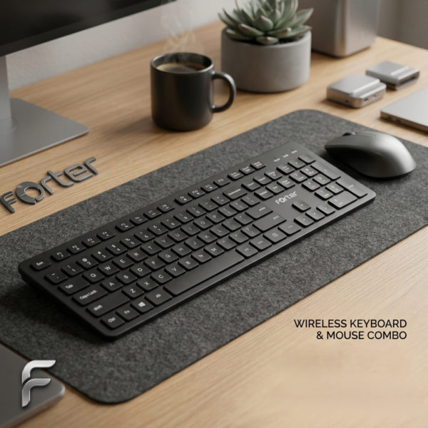 Forter KM8200 Wireless Keyboard & Mouse Combo