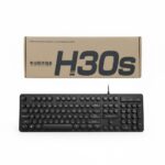 H30S Round Key RGB Wired Gaming Keyboard – Backlit Mechanical Feel Keyboard for PC, Laptop & Gaming Setup (Black) - Image 2