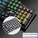 Lenovo Lecoo GK302 Mechanical Keyboard – RGB LED, Blue Switches, Wired - Image 3