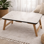 Multi-Purpose Wooden Folding Table – Portable Lap Desk for Study, Reading, and Laptop Use - Image 4