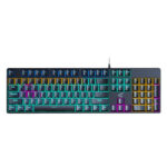 Power E Family K100 Full-Position Keys Wired Waterproof Gaming Mechanical Keyboard Green Axis Mixed Light for PUBG Business - Image 4
