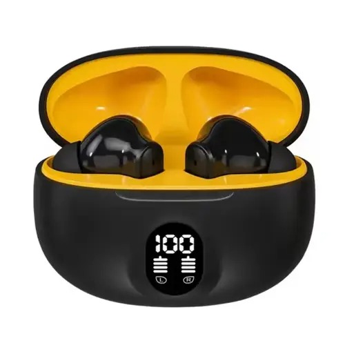 Professional Display Earbuds STEREO 895B Wireless Bluetooth Earbuds | Mic in-Ear Headphones with LED Display | Type C Fast Charging | Bluetooth 5.3 for Android/iPhone ( With Cable - With Box - Random Color ) - Image 8