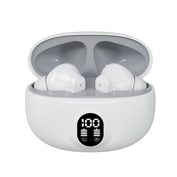 Professional Display Earbuds STEREO 895B Wireless Bluetooth Earbuds | Mic in-Ear Headphones with LED Display | Type C Fast Charging | Bluetooth 5.3 for Android/iPhone ( With Cable - With Box - Random Color ) - Image 7