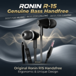 Ronin R-15 Genuine Bass Handfree Best For Music, Calling & Gaming - Original Ronin R15 Handsfree Ergonomic & Unique Design