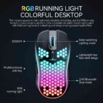 SA-1 Dual Mode Wireless Gaming Mouse | Lightweight RGB Optical Mouse with Bluetooth & 2.4GHz Wireless - Image 6