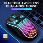 SA-1 Dual Mode Wireless Gaming Mouse | Lightweight RGB Optical Mouse with Bluetooth & 2.4GHz Wireless - Image 4