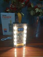 Transparent Power Bank 20000 mAh With Emergency Lights Digital Display Black Colour Fast Charging Portable Charger - Image 2