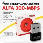 USB ALFA Mini Wireless WiFi Adapter Dongle 300Mbps USB 2.0 Wireless Network Card for PC