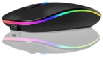 HP RGB Wireless Bluetooth Mouse Rechargeable Adjustable DPI Silent Click With Ultra Thin Dual Mode 7G & Bluetooth Rechargeable Portable Optical Office Mouse With USB Receiver - Image 2