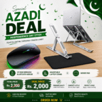 Azadi Deal - HP RGB Wireless Bluetooth + Laptop Stand + Mouse pad