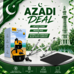 Azadi Deal -  Laptop Stand + Mouse pad + STEREO U45 Wireless Bluetooth Earbuds